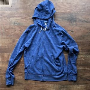 Men’s J. Crew vintage fleece hoodie in blue